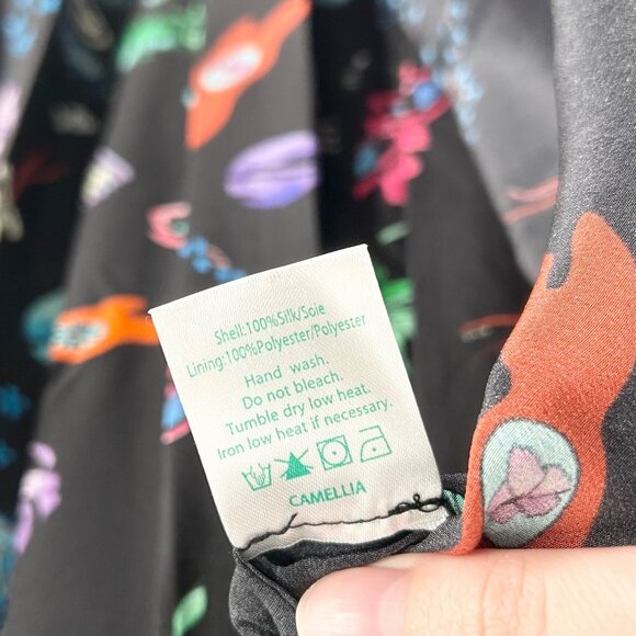 NWT Rixo London Camellia Split Hem Dress in Space Age - Picture 9 of 10